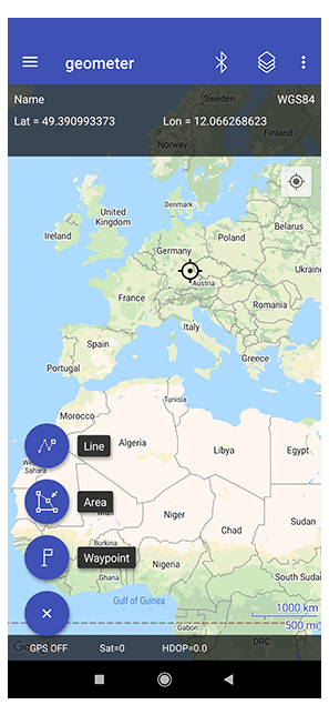 geometer SCOUT precision farming, gps area calculator, gps distance meter, gps area measure app, gps field area measure, land area measurement, vegetation maps, NDVI index, agro scouting, soil research, soil chemical analysis