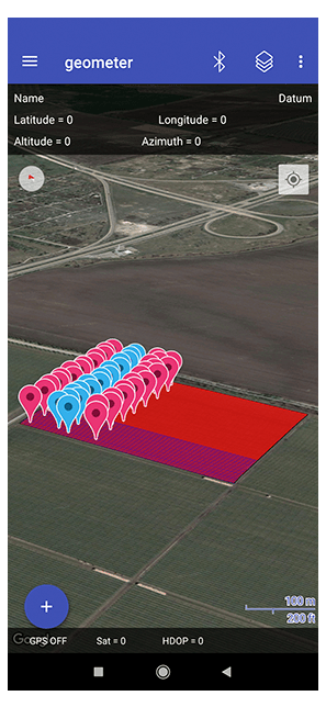 geometer SCOUT precision farming, gps area calculator, gps distance meter, gps area measure app, gps field area measure, land area measurement, vegetation maps, NDVI index, agro scouting, soil research, soil chemical analysis